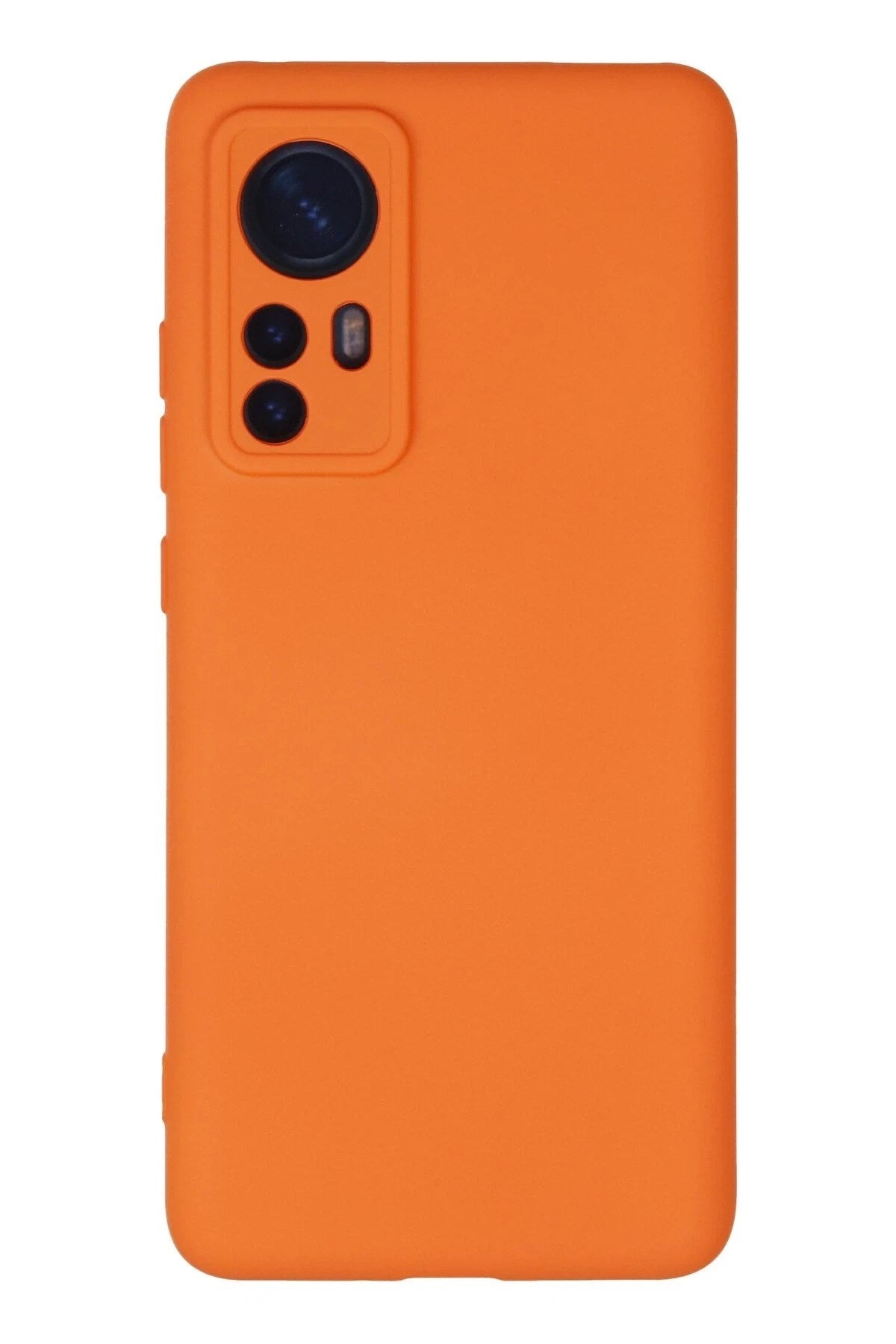 Mey İthalat® Mi 12 Kılıf Nano içi Kadife Silikon - Turuncu