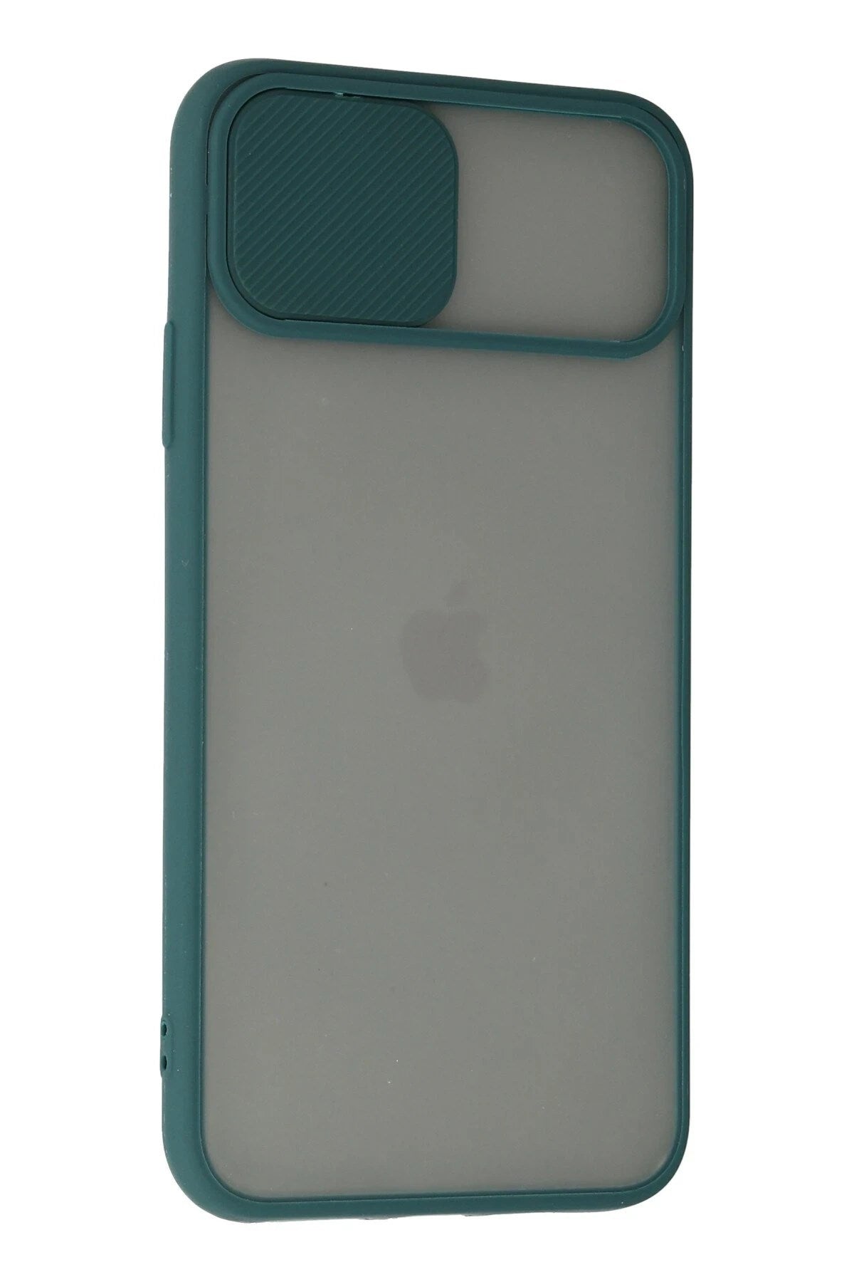Mey İthalat® iPhone 11 Pro Kılıf Palm Buzlu Kamera Sürgülü Silikon - Yeşil