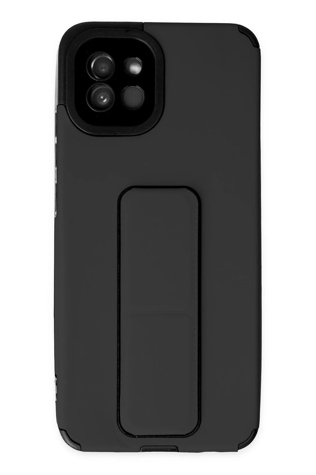 Mey İthalat® Samsung Galaxy A03 Kılıf Mega Standlı Silikon - Siyah