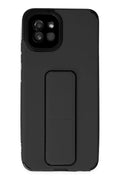Mey İthalat® Samsung Galaxy A03 Kılıf Mega Standlı Silikon - Siyah