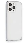 Mey İthalat® iPhone 15 Pro Max Metal Bumper Mat Kapak - Gri