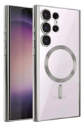 Mey İthalat® Samsung Galaxy S25 Ultra Kılıf Kross Magneticsafe Kapak - Gümüş