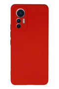 Mey İthalat® Mi 12 Lite Kılıf Nano içi Kadife Silikon - Kırmızı