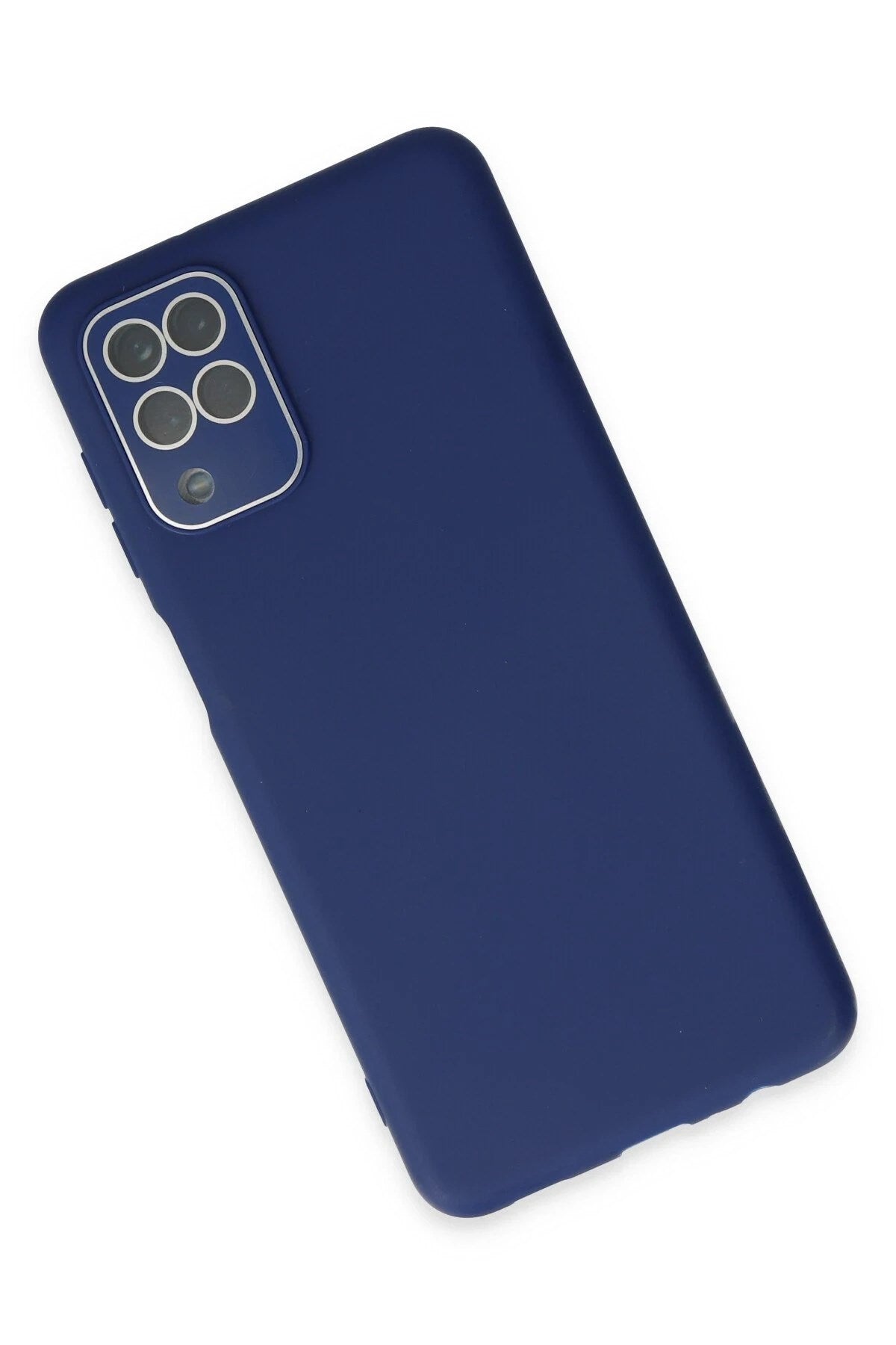Mey İthalat® Samsung Galaxy A22 Kılıf Lansman Glass Kapak - Sky Blue