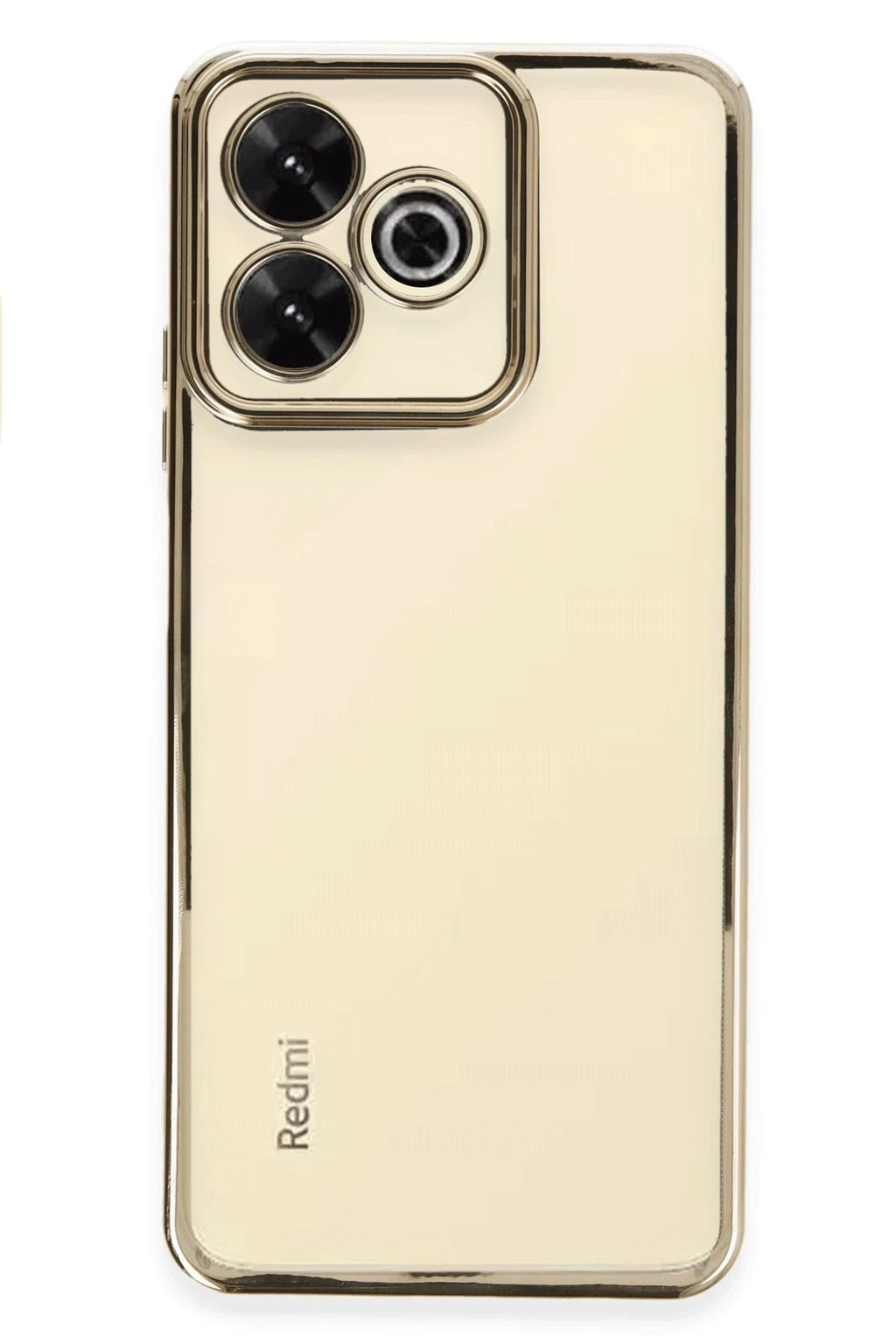 Mey İthalat® Redmi 13 4G Kılıf Lensli Silikon - Gold
