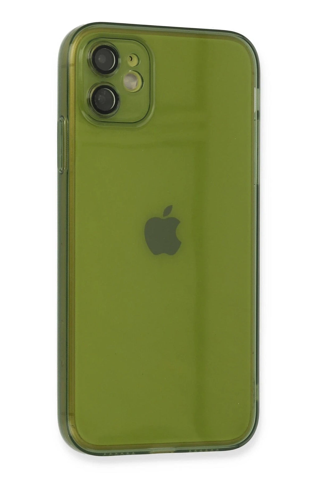 Mey İthalat® iPhone 12 Kılıf Fly Lens Silikon - Yeşil