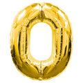 Mey İthalat® 0 Rakamlı Folyo Balon Gold Renk 40 inç