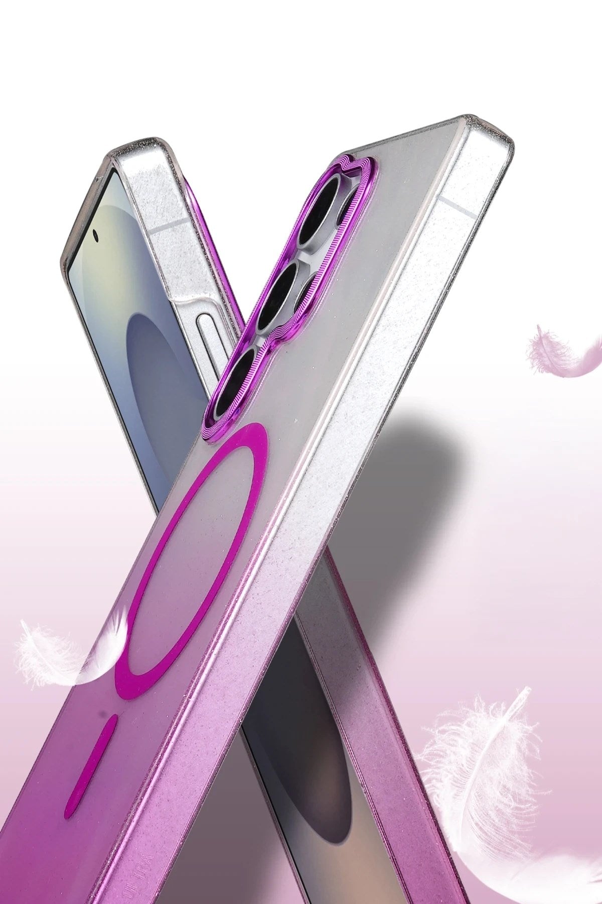 Mey İthalat® Samsung Galaxy S25 Ultra Glossy Magsafe Kapak - Pembe