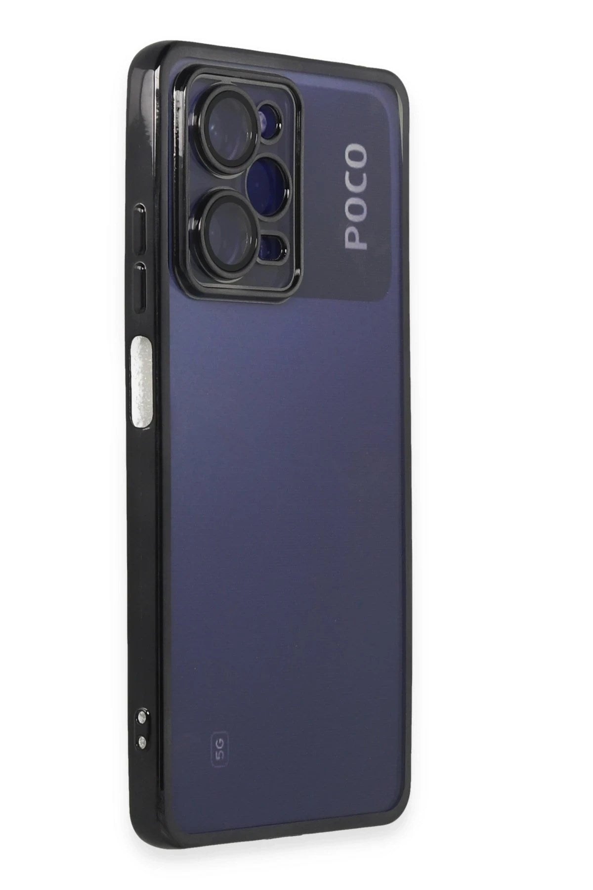 Mey İthalat® Poco X5 Pro 5G Kılıf Lensli Silikon - Siyah