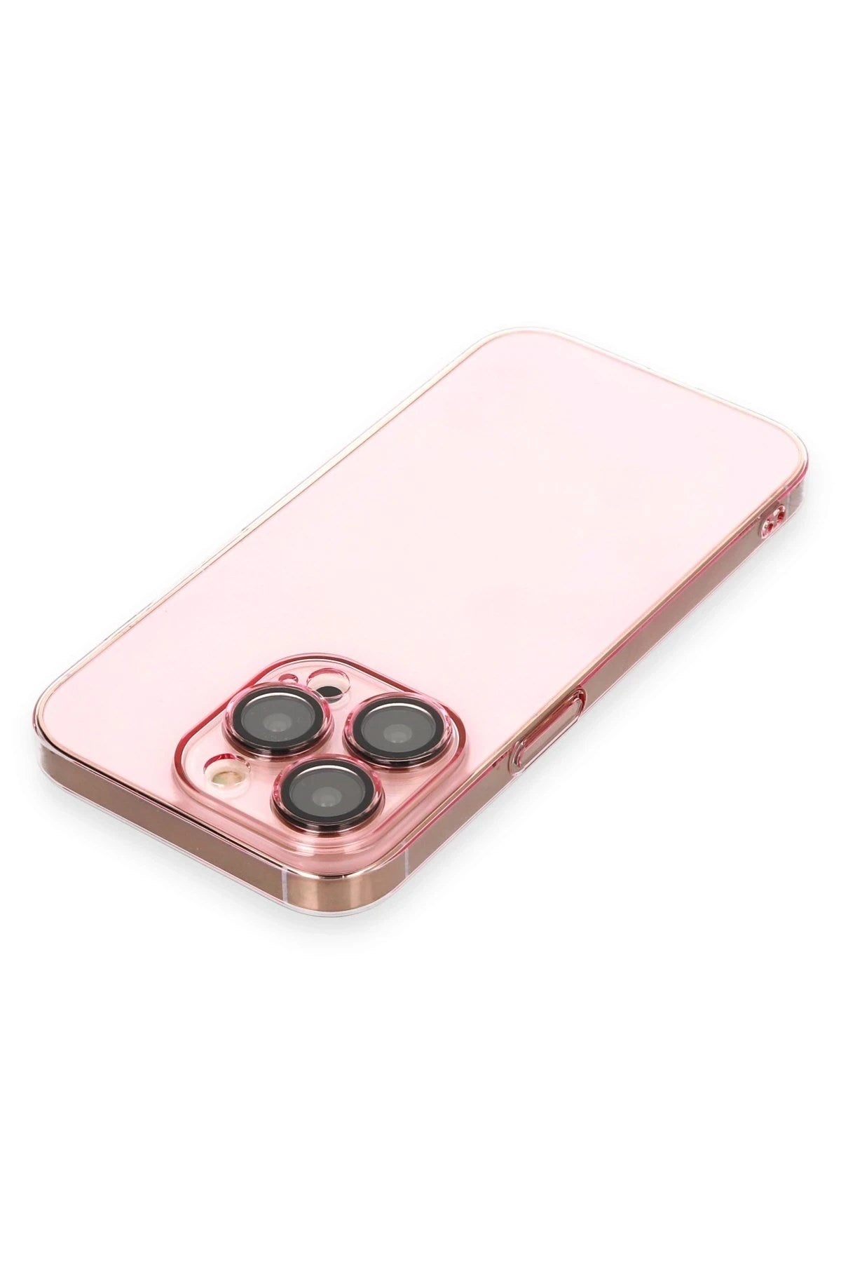 Mey İthalat® iPhone 13 Pro Kılıf Armada Lensli Kapak - Rose Gold