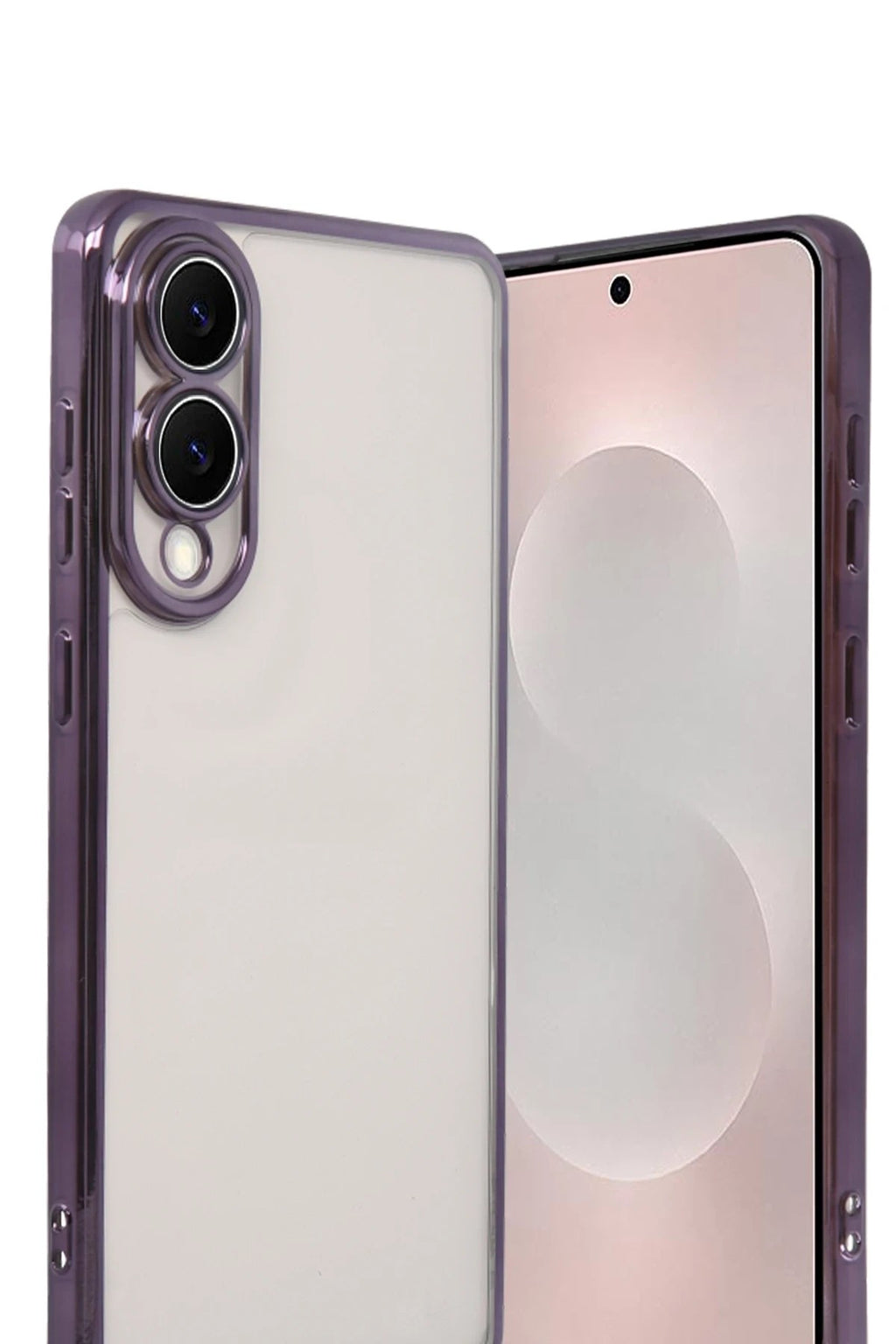 Mey İthalat® Samsung Galaxy S25 Edge Lensli Silikon - Mor