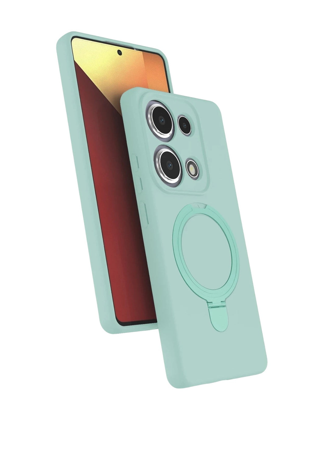 Mey İthalat® Redmi Note 13 Pro 4G Regal Magsafe Standlı Kapak - Su Yeşili