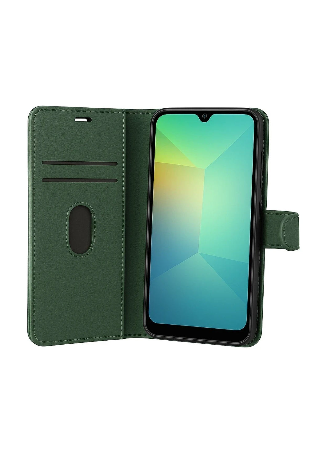 Mey İthalat® Samsung Galaxy S25 FE Trend S Plus Kapaklı Kılıf - Yeşil