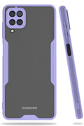 Mey İthalat® Samsung Galaxy A22 Kılıf Platin Silikon - Lila