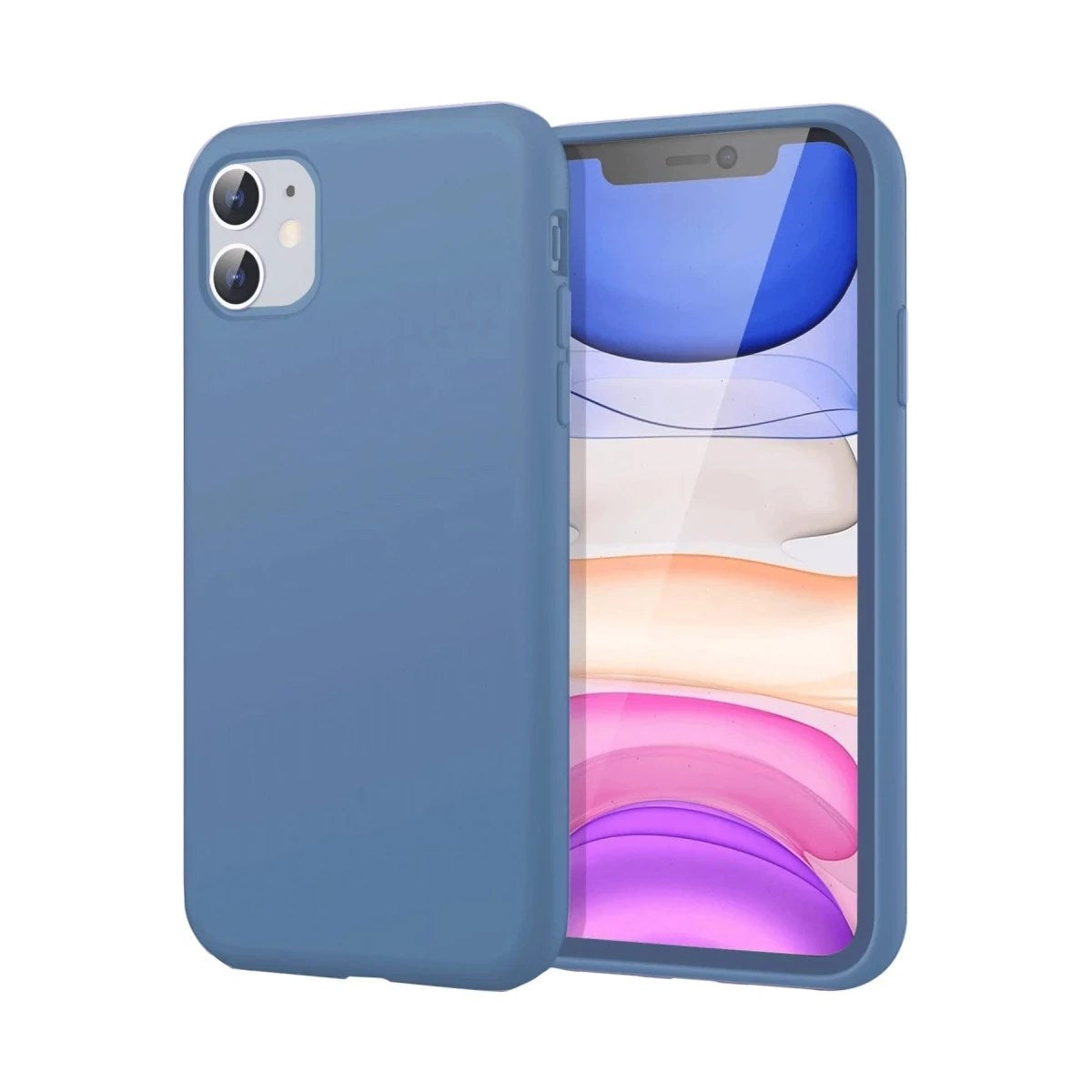 Mey İthalat® iPhone 11 Kılıf First Silikon - Mavi