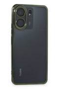 Mey İthalat® Redmi 13C Kılıf Lensli Silikon - Yeşil
