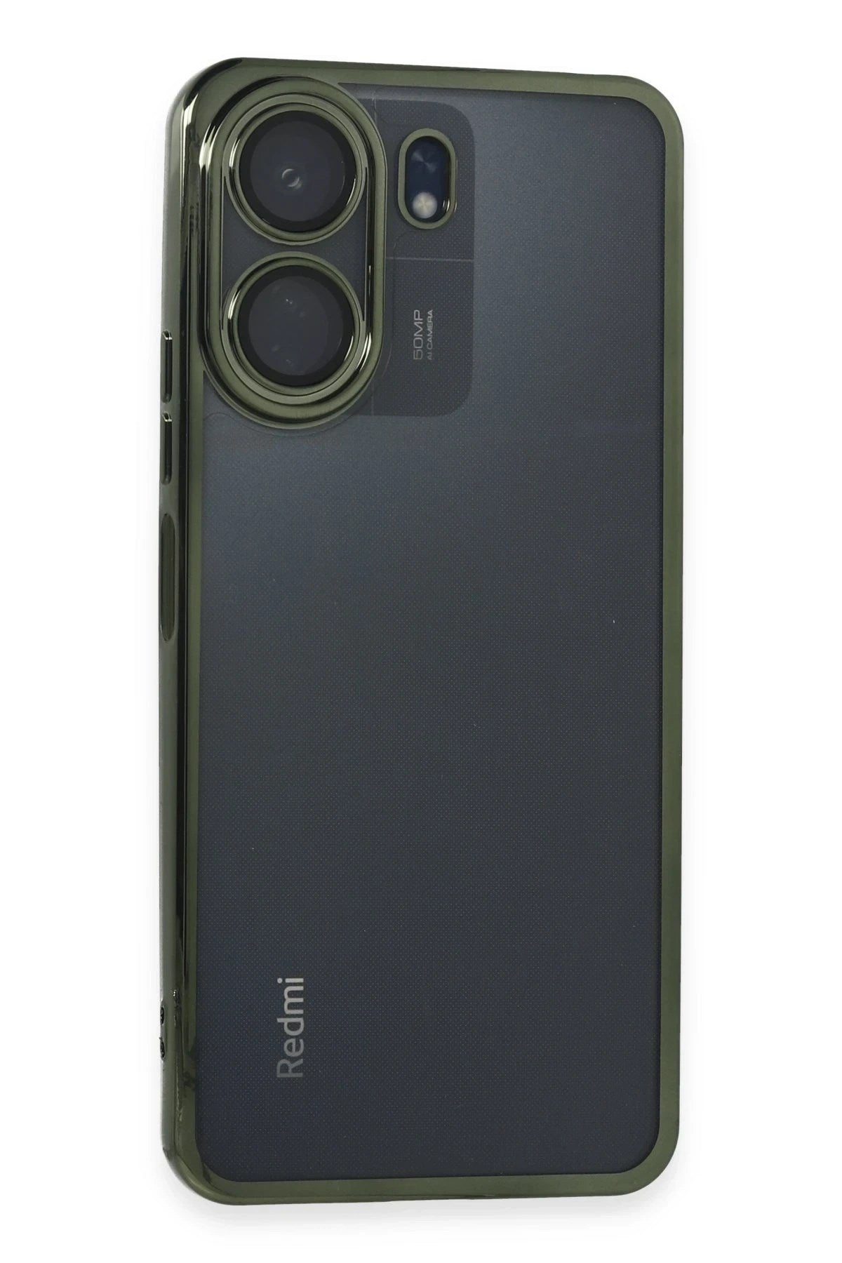 Mey İthalat® Redmi 13C Kılıf Lensli Silikon - Yeşil