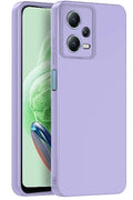 Mey İthalat® Redmi Note 12 Pro 5G Kılıf Nano içi Kadife Silikon - Lila