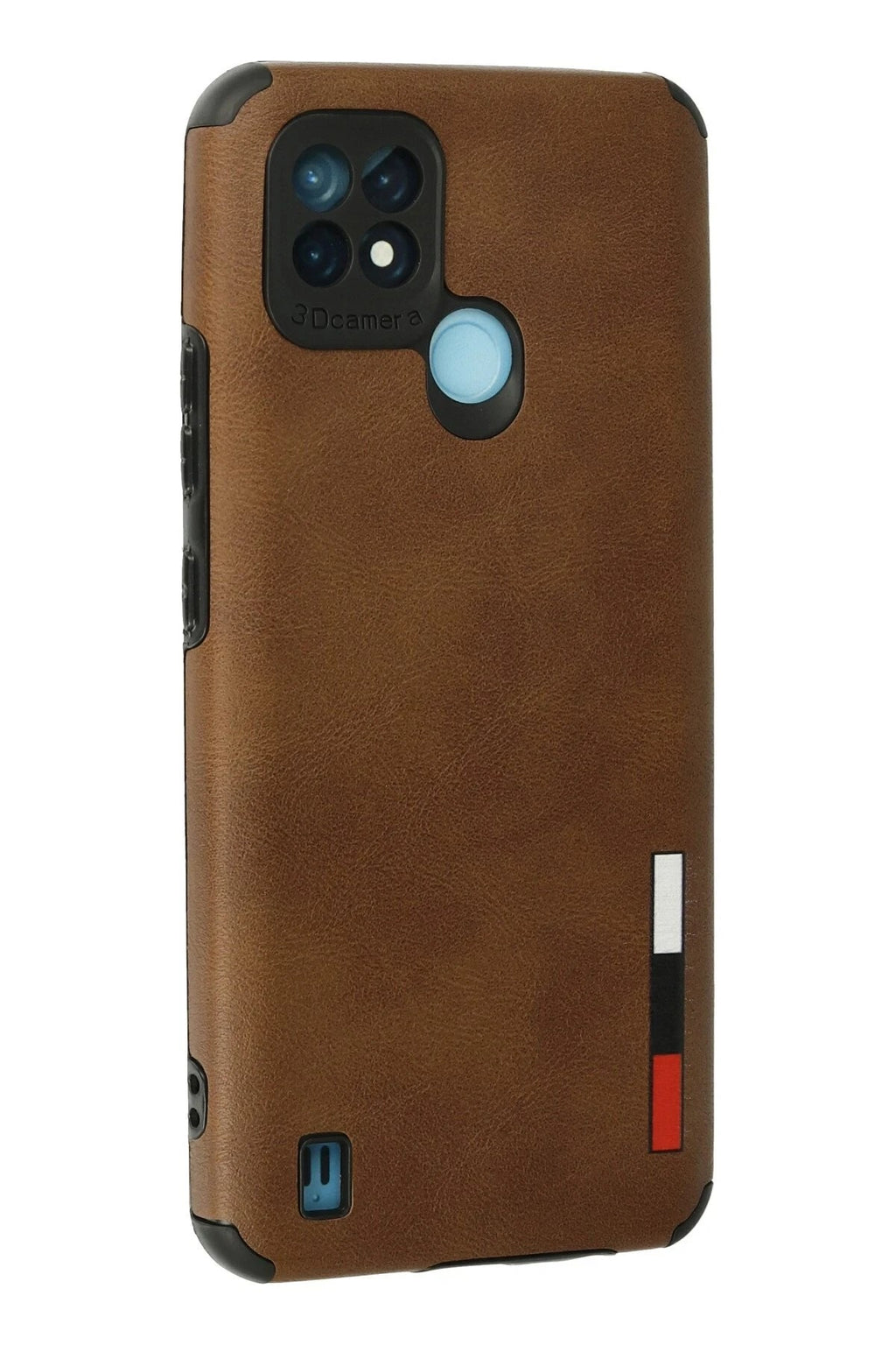 Mey İthalat® Realme C21 Kılıf Loop Deri Silikon - Kahverengi