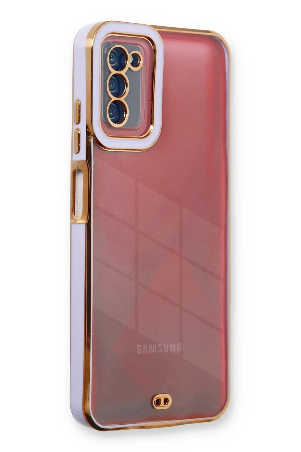 Mey İthalat® Samsung Galaxy A03S Kılıf Liva Lens Silikon - Lila