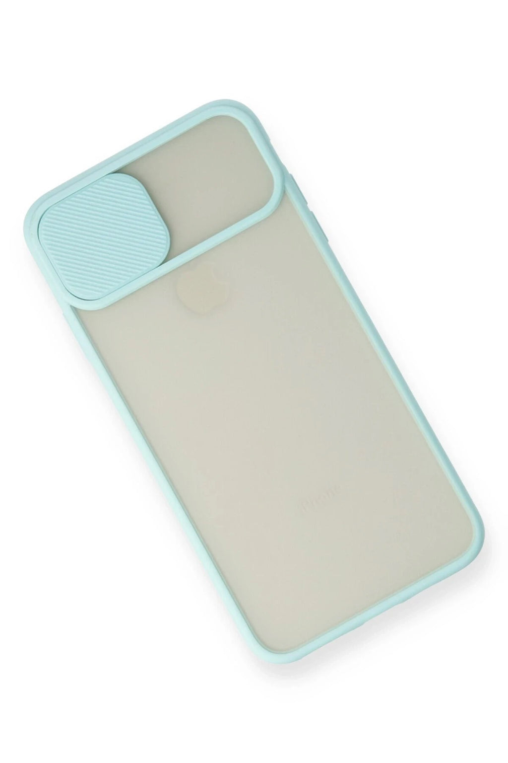 Mey İthalat® iPhone X Kılıf Palm Buzlu Kamera Sürgülü Silikon - Turkuaz