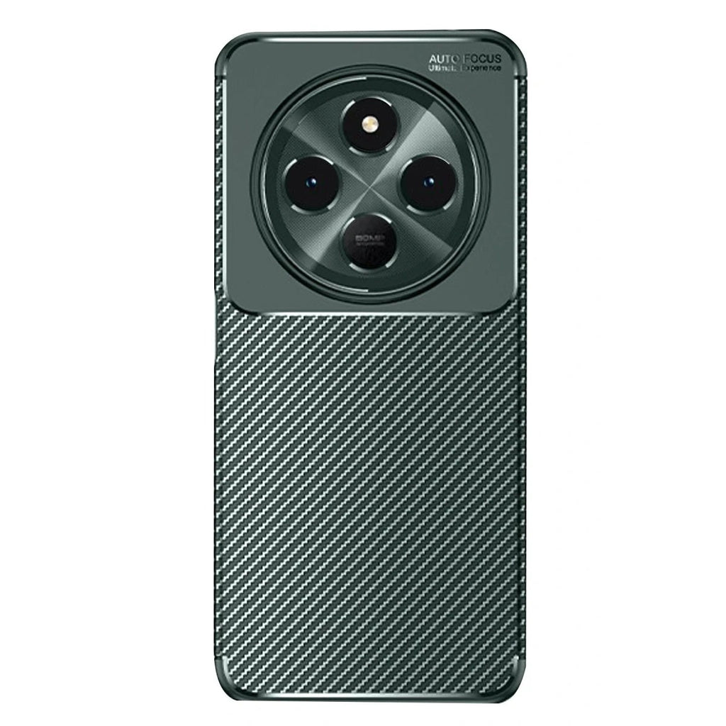 Mey İthalat® Redmi 14C Kılıf Auto Focus Karbon Kapak - Koyu Yeşil