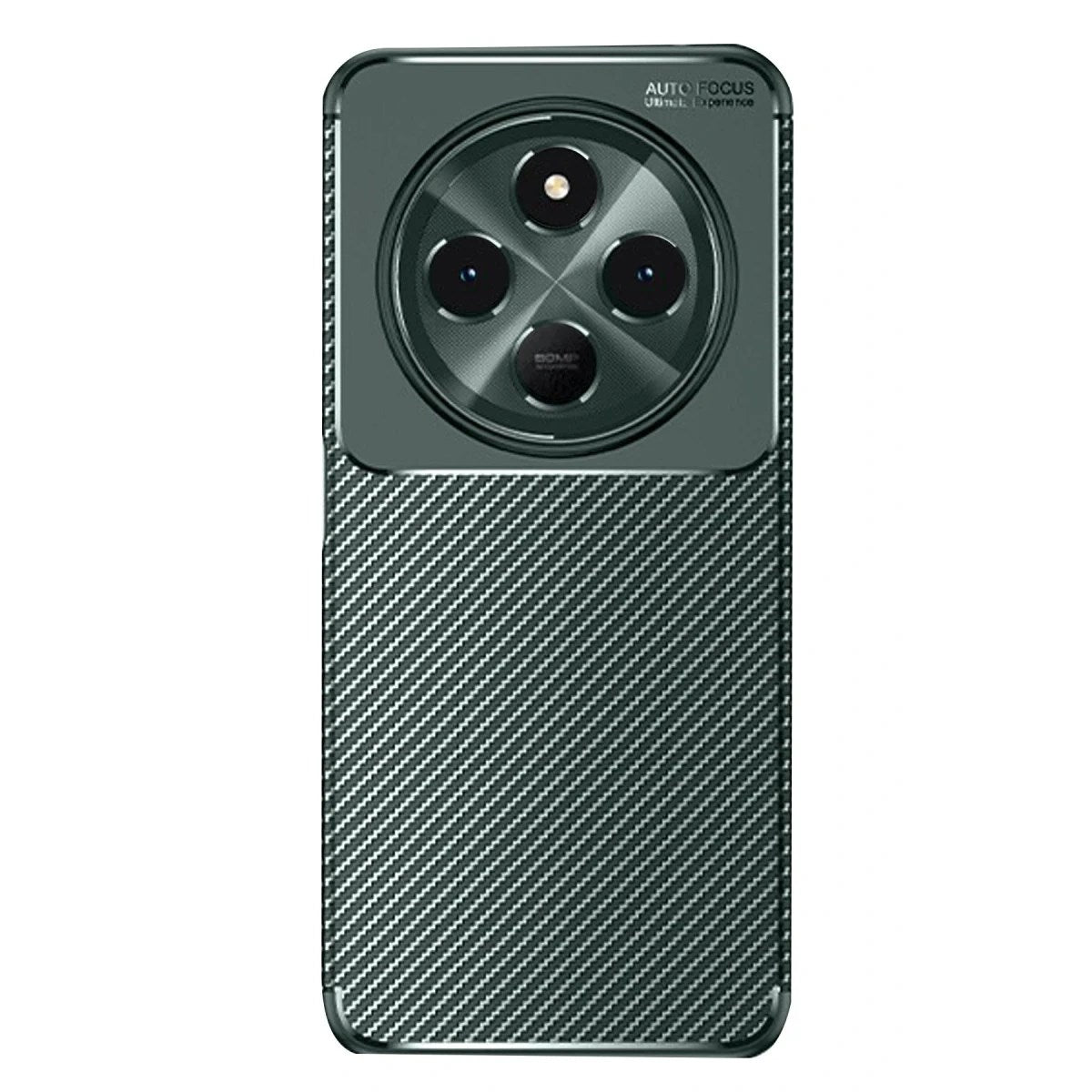 Mey İthalat® Redmi 14C Kılıf Auto Focus Karbon Kapak - Koyu Yeşil