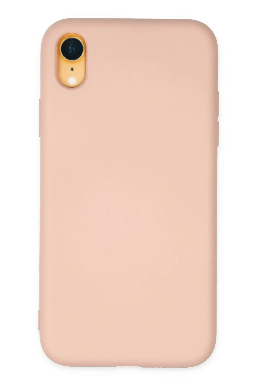 Mey İthalat® iPhone XR Kılıf Nano içi Kadife Silikon - Pudra