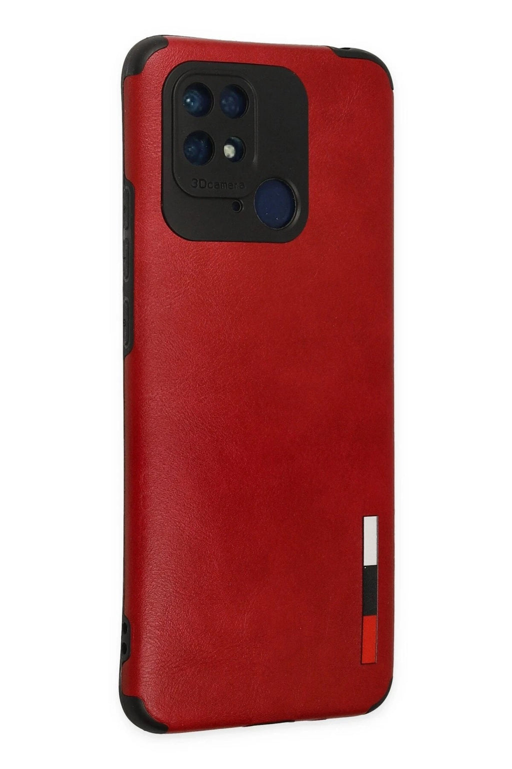 Mey İthalat® Redmi 10C Kılıf Loop Deri Silikon - Kırmızı