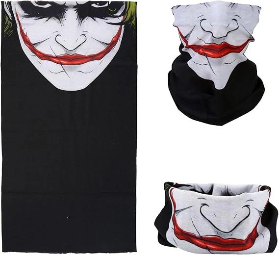 Mey İthalat® Joker Desenli Çok Amaçlı Buff – Yüz, Boyun ve Bandana Maskesi 5 No