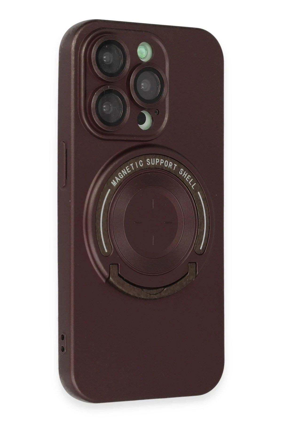 Mey İthalat® iPhone 13 Pro Kılıf Lukka Magneticsafe Kapak - Kahverengi