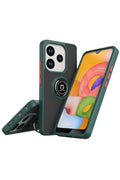 Mey İthalat® Redmi Note 14 4G Montreal Yüzüklü Silikon Kapak - Yeşil