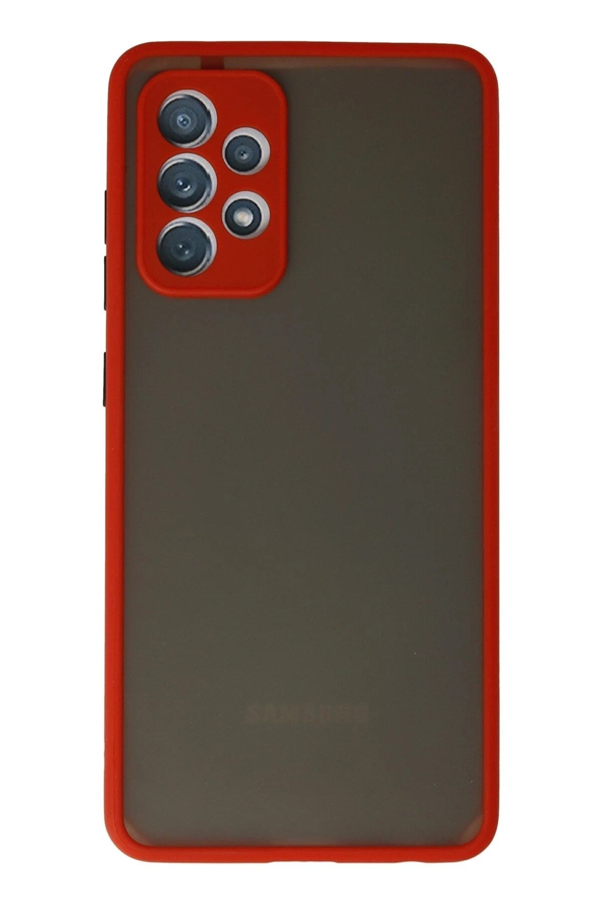 Mey İthalat® Samsung Galaxy A72 Kılıf Montreal Silikon Kapak - Kırmızı