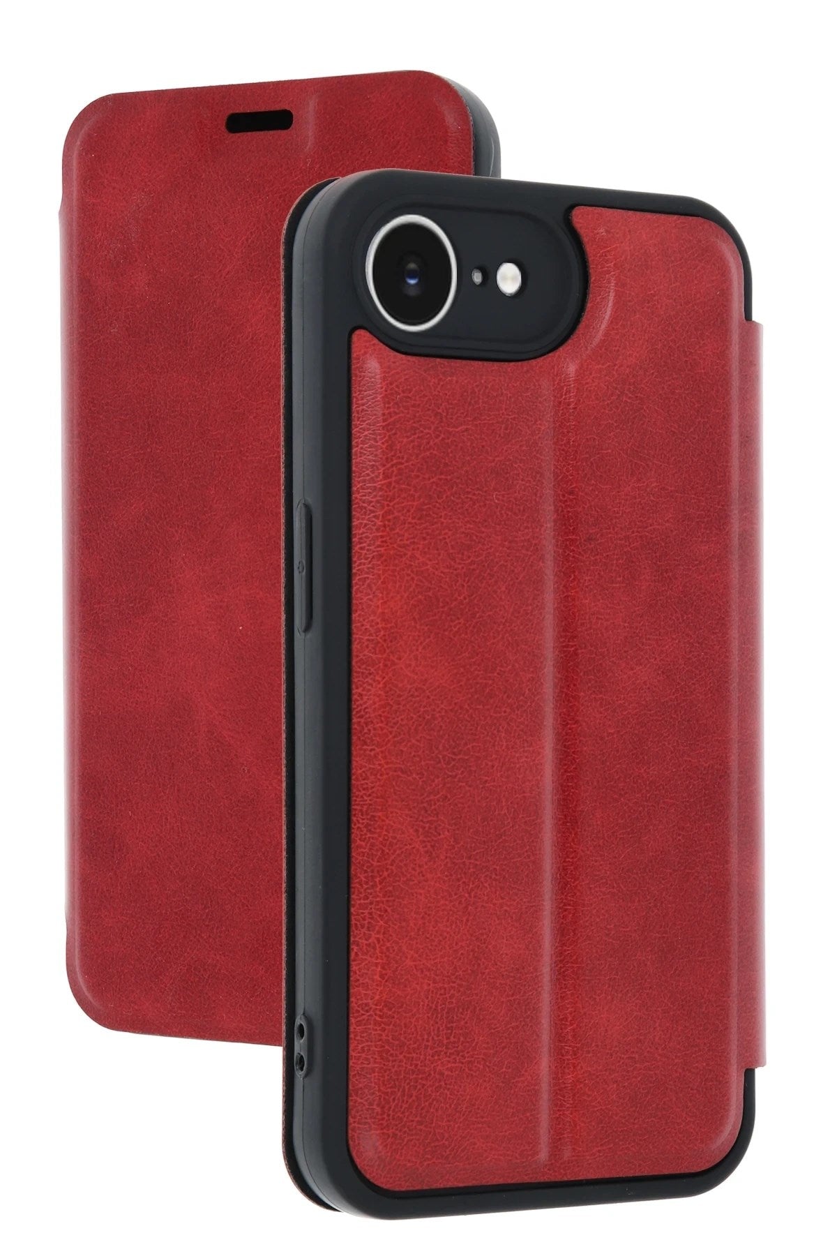 Mey İthalat® iPhone 16E Kılıf Flip Cover - Kırmızı
