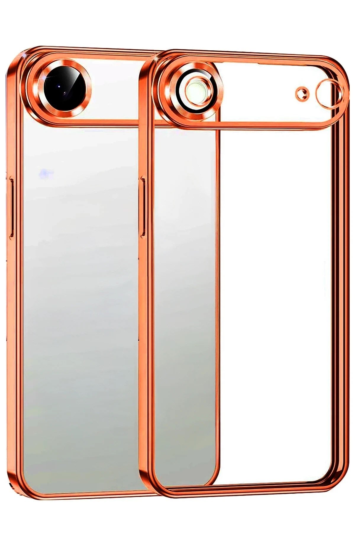 Mey İthalat® iPhone 17 Air Lensli Silikon - Turuncu