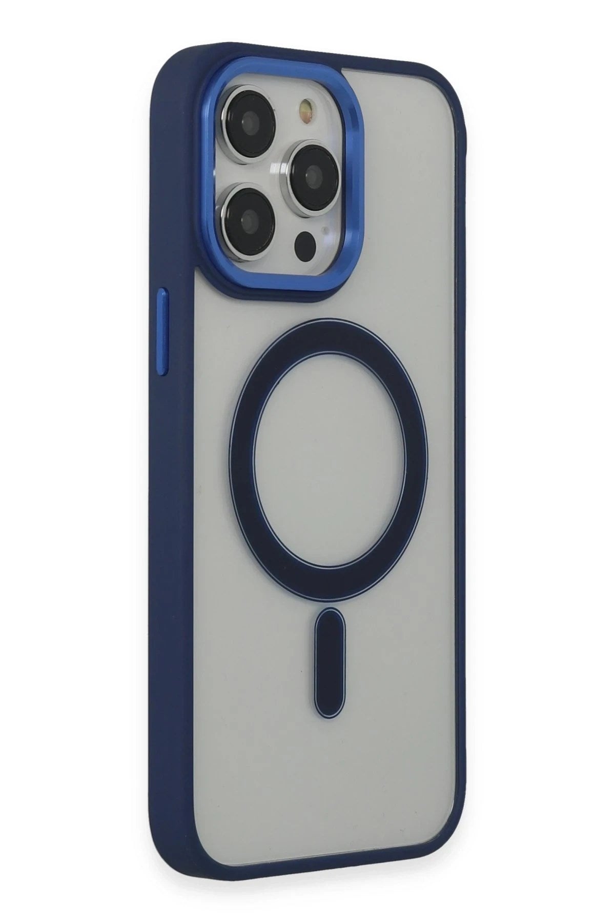 Mey İthalat® iPhone 14 Pro Kılıf Room Magneticsafe Silikon - Lacivert