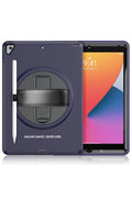Mey İthalat® iPad 10.2 (7.nesil) Kılıf Hand Strap Tablet Kılıfı - Lacivert