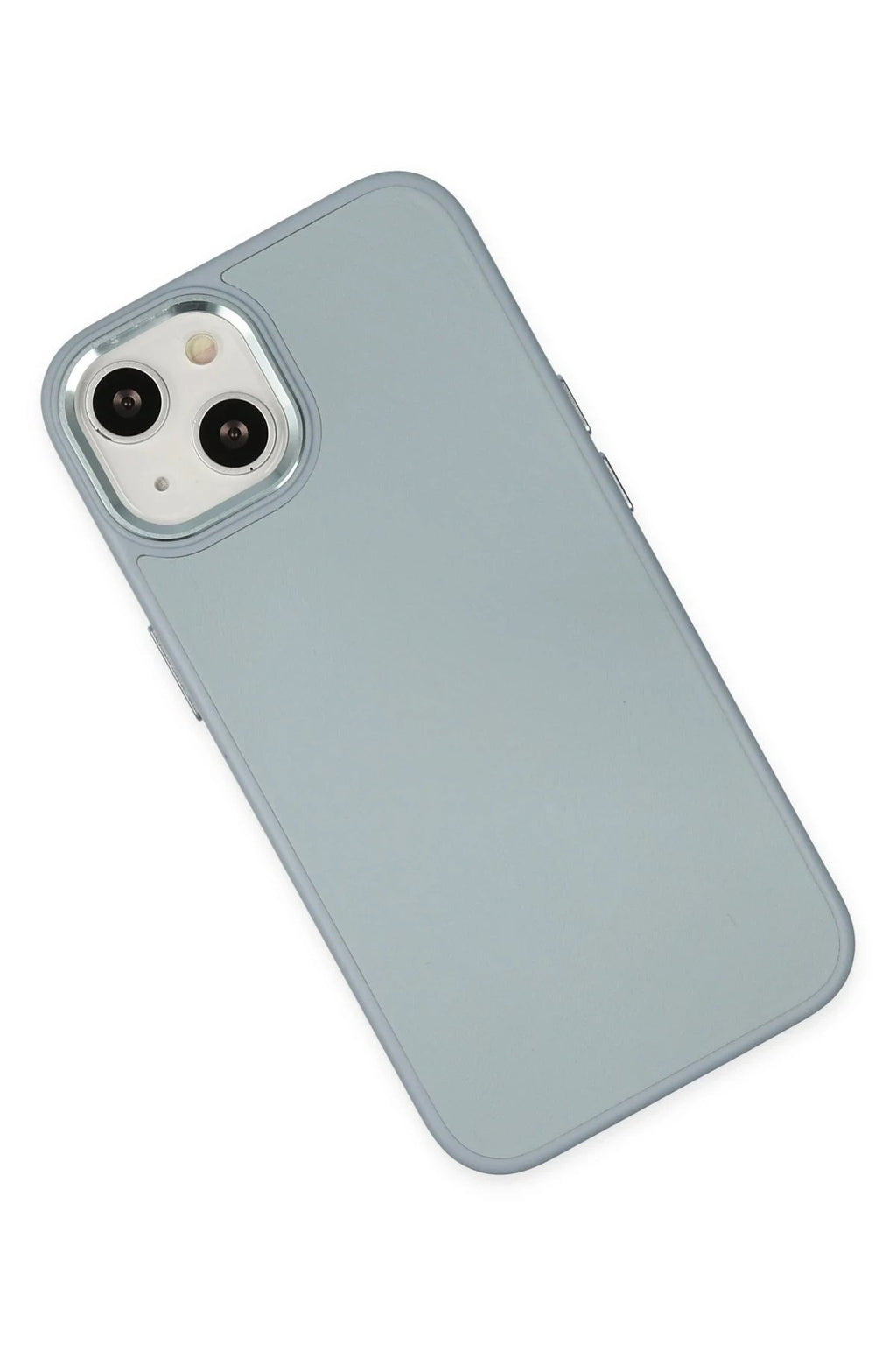 Mey İthalat® iPhone 14 Plus Kılıf Asya Deri Silikon - Sierra Blue