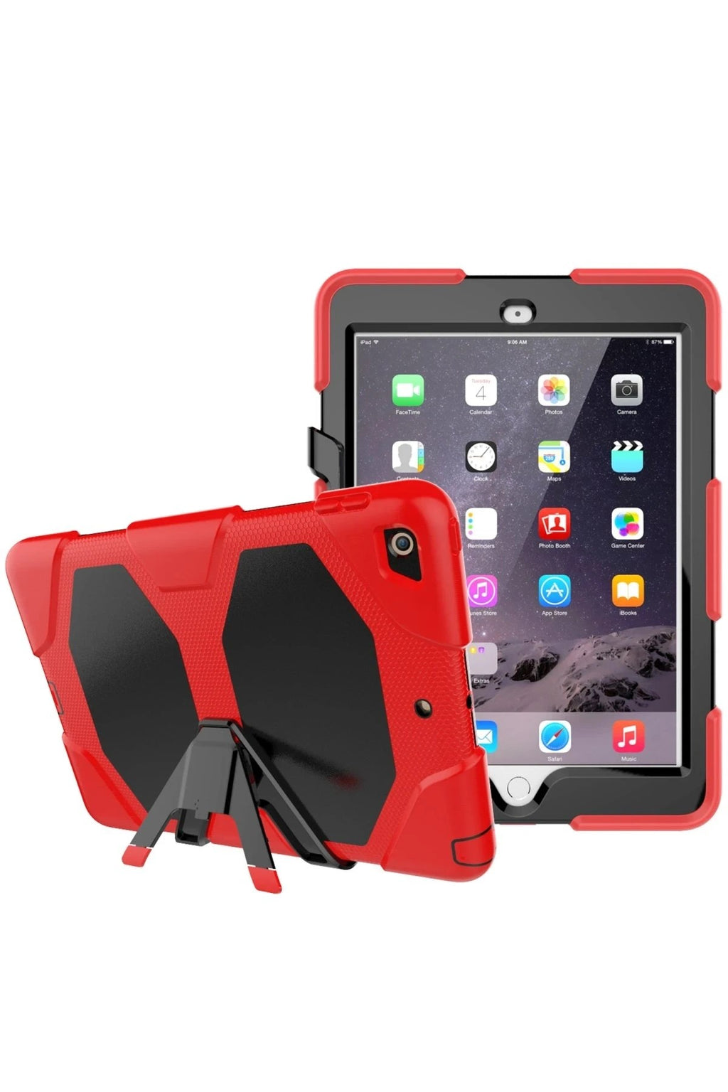 Mey İthalat® iPad 5 Air 9.7 Kılıf Griffin Tablet Kapak - Kırmızı