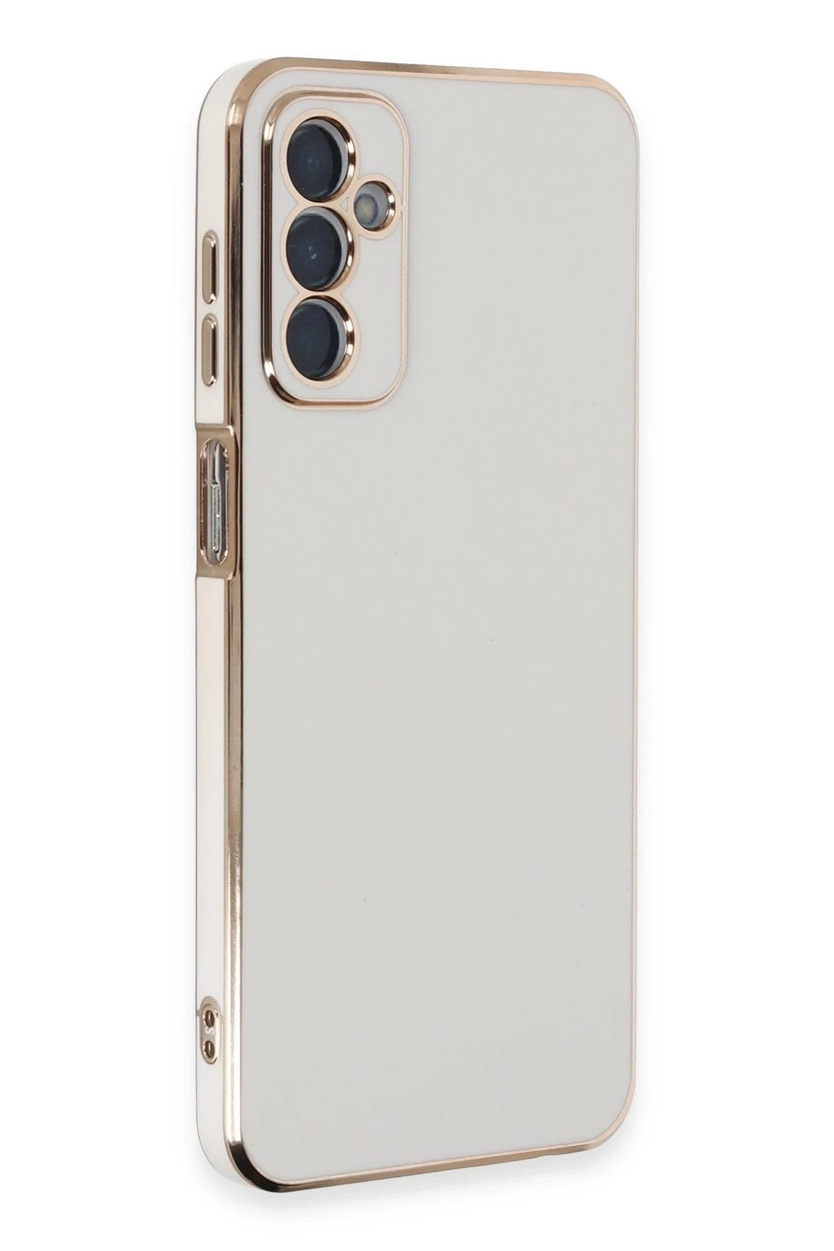 Mey İthalat® Samsung Galaxy A14 4G Kılıf Volet Silikon - Beyaz