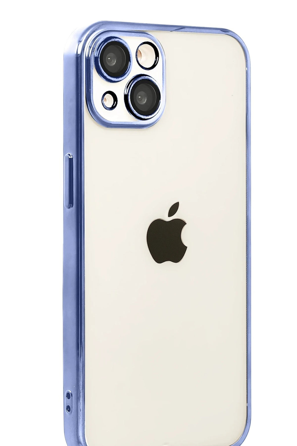 Mey İthalat® iPhone 15 Lensli Silikon - Açık Mavi