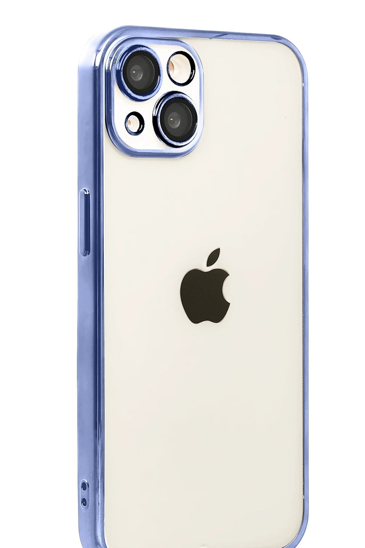 Mey İthalat® iPhone 15 Lensli Silikon - Açık Mavi