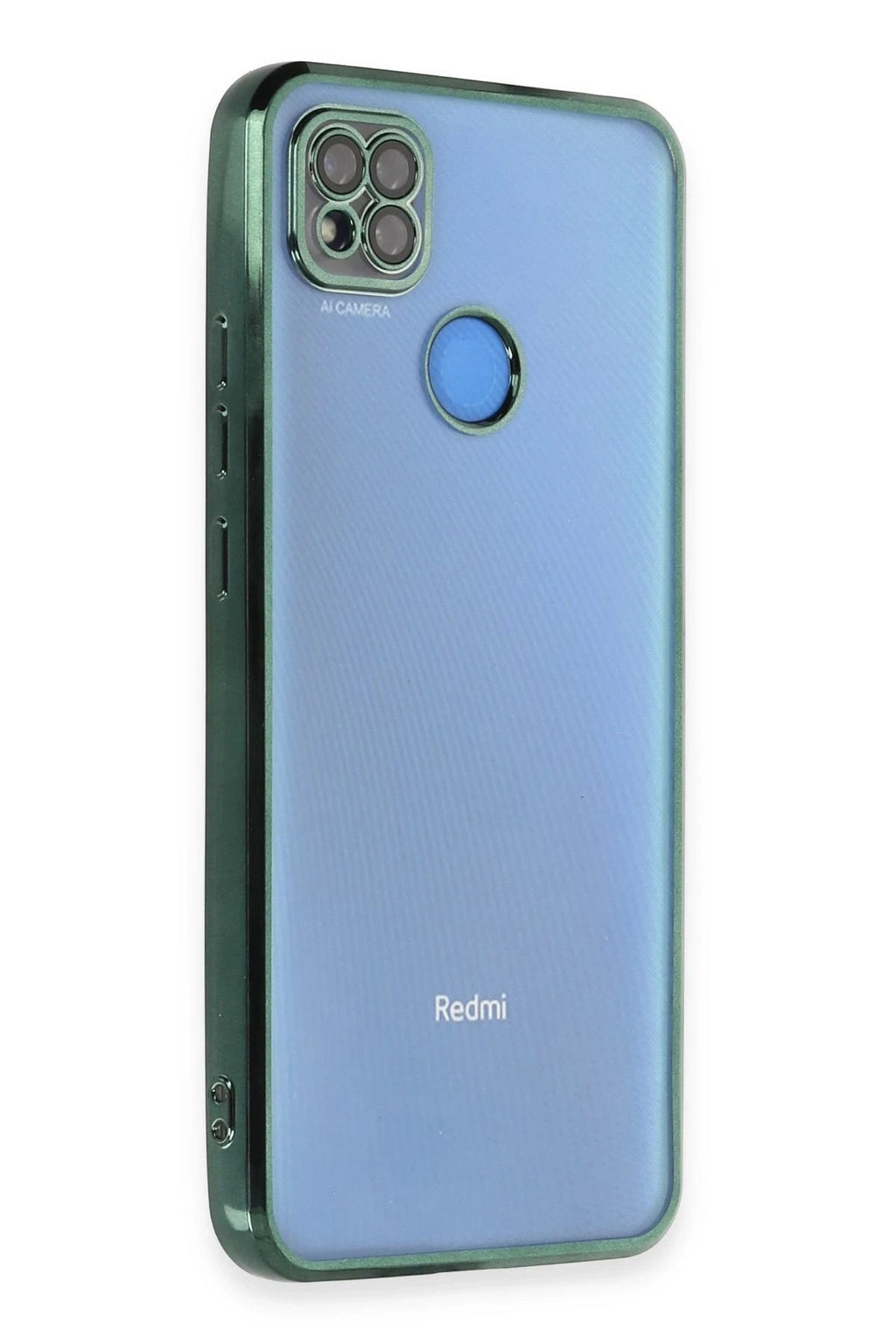 Mey İthalat® Redmi 9C Kılıf Lensli Silikon - Yeşil