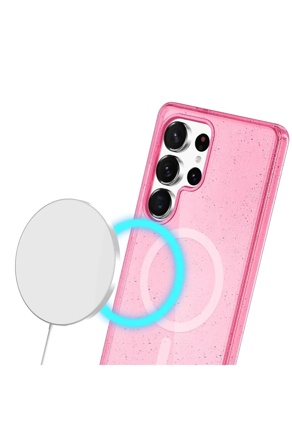 Mey İthalat® Samsung Galaxy S24 Ultra Kılıf Star Magsafe Kapak - Pembe