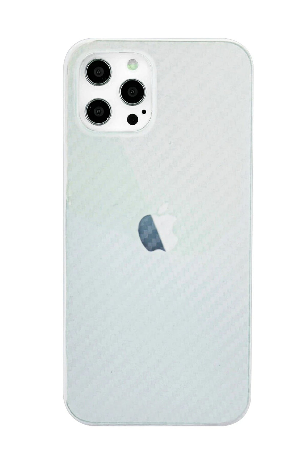 Mey İthalat® iPhone 12 Pro Max Kılıf Karbon PP Silikon - Şeffaf