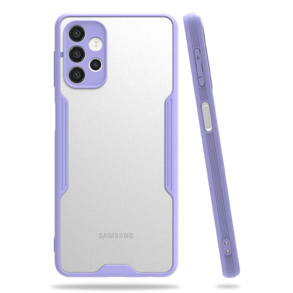 Mey İthalat® Samsung Galaxy A52 Kılıf Platin Silikon - Lila