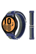 Mey İthalat® Watch 20mm KR410 Kumaş Kordon - Lacivert-Yeşil