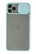 Mey İthalat® iPhone 11 Pro Kılıf Palm Buzlu Kamera Sürgülü Silikon - Turkuaz