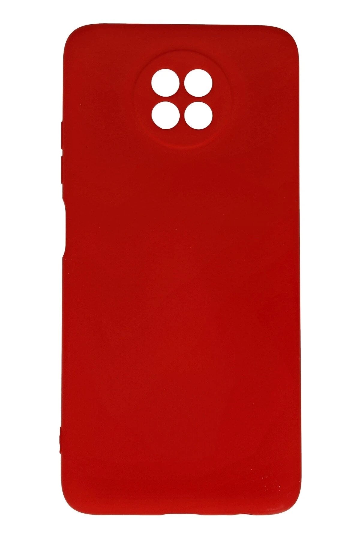 Mey İthalat® Redmi Note 9 5G Kılıf Nano içi Kadife Silikon - Kırmızı
