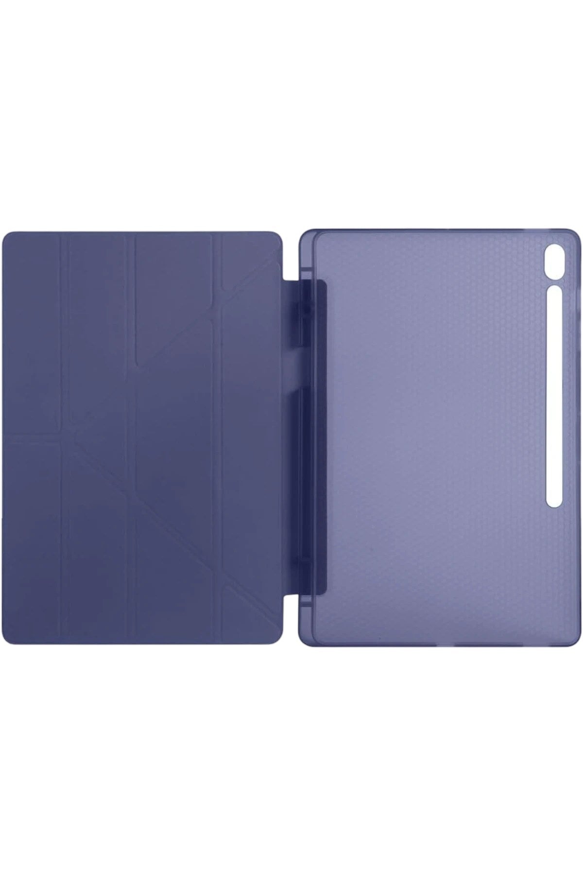 Mey İthalat® iPad Pro 13 (2024) Kılıf Kalemlikli Hugo Tablet Kılıfı - Lacivert